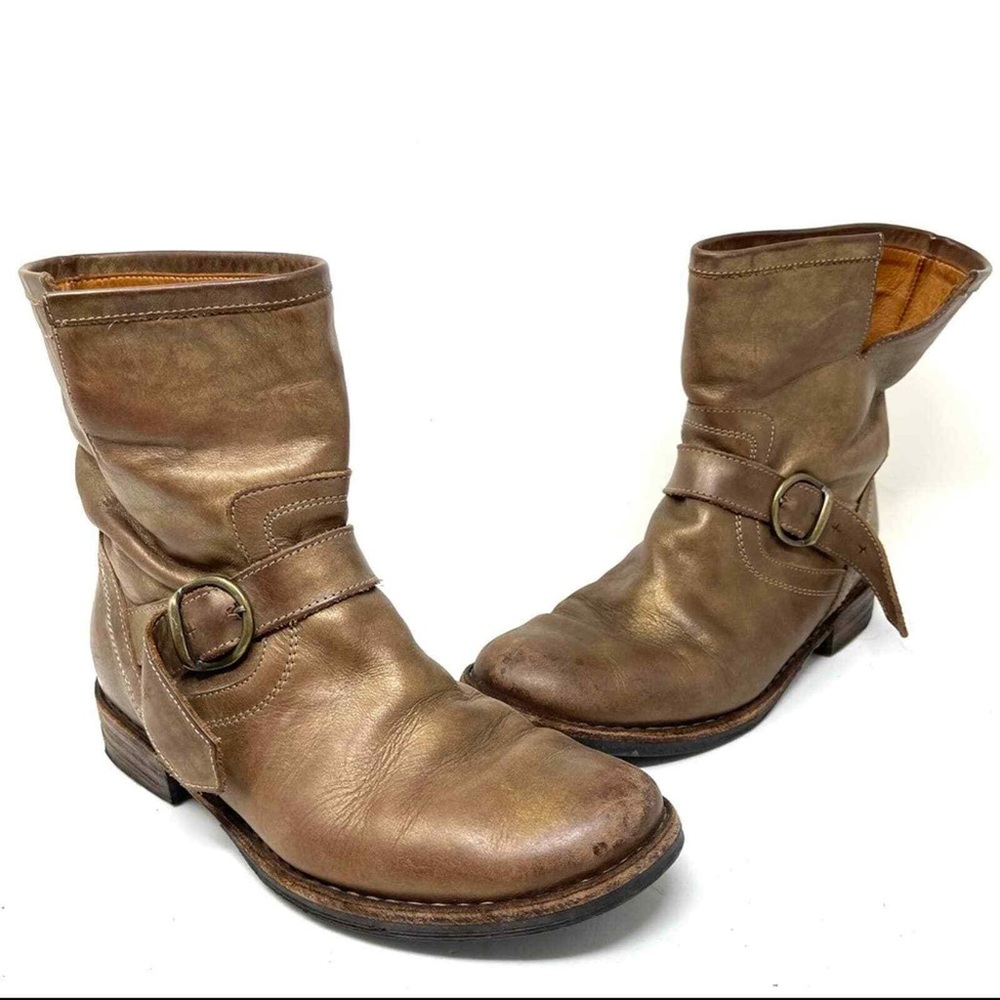 FIORENTINI+BAKER Boots Rare metallic gold ELI EUR 38 (8 US) Fits 8.5 !!!